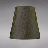 Wrinkle Clip-On Lampshade - Olive, 8/13cm x 13cm