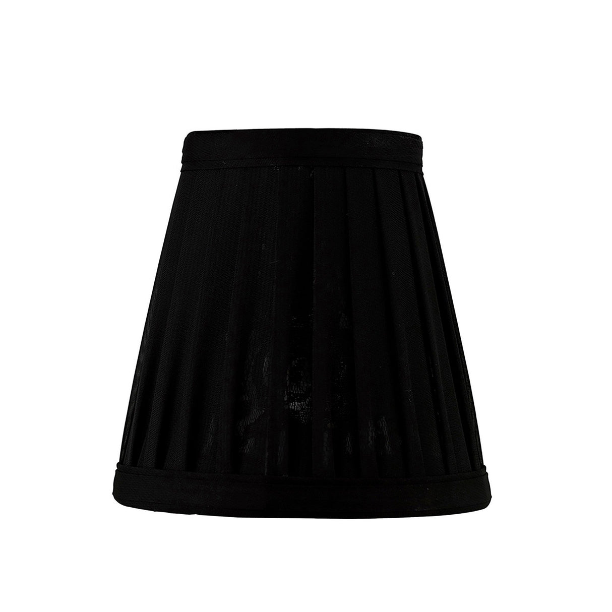 Organza Pattern Clip-On Lampshade - Black, 8/13cm x 13cm