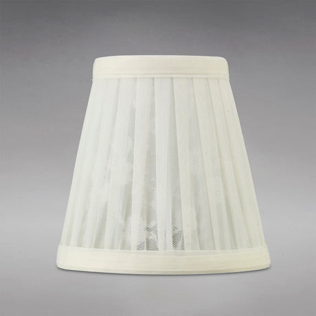 Organza Pattern Clip-On Lampshade - Cream, 8/13cm x 13cm