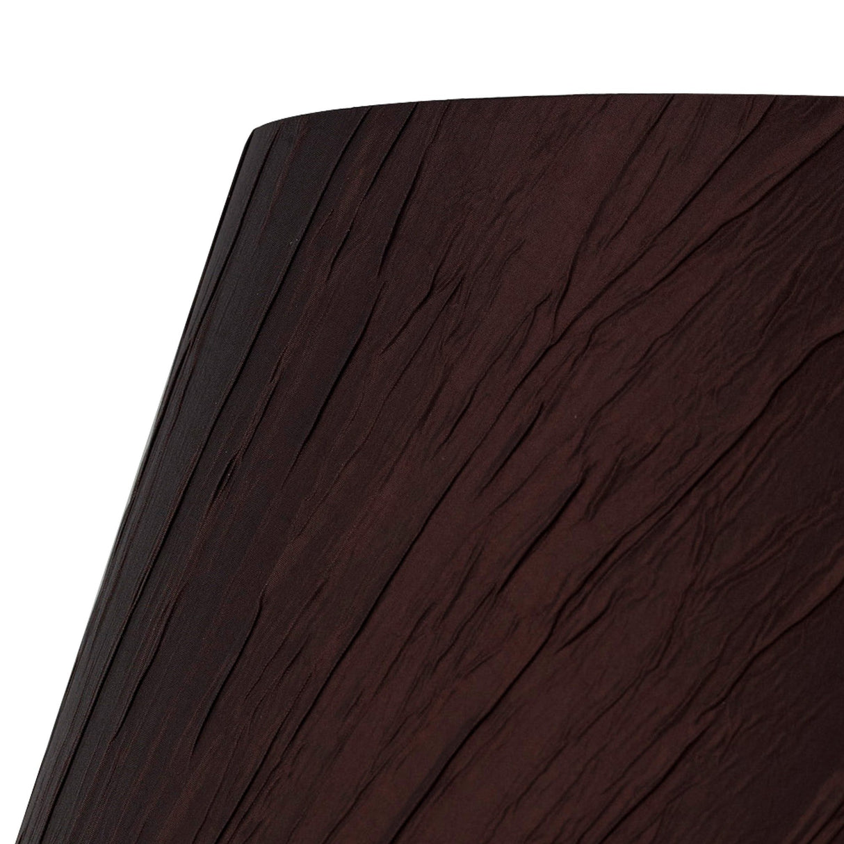Wrinkle Lampshade - Chocolate Brown, 20/30cm x 16cm