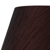 Wrinkle Lampshade - Chocolate Brown, 20/30cm x 16cm