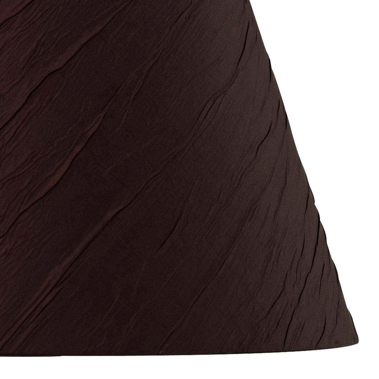 Wrinkle Lampshade - Chocolate Brown, 20/30cm x 16cm