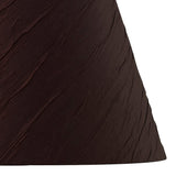 Wrinkle Lampshade - Chocolate Brown, 20/30cm x 16cm