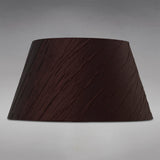 Wrinkle Lampshade - Chocolate Brown, 20/30cm x 16cm