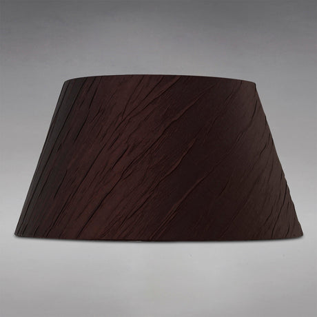 Wrinkle Lampshade - Chocolate Brown, 20/30cm x 16cm