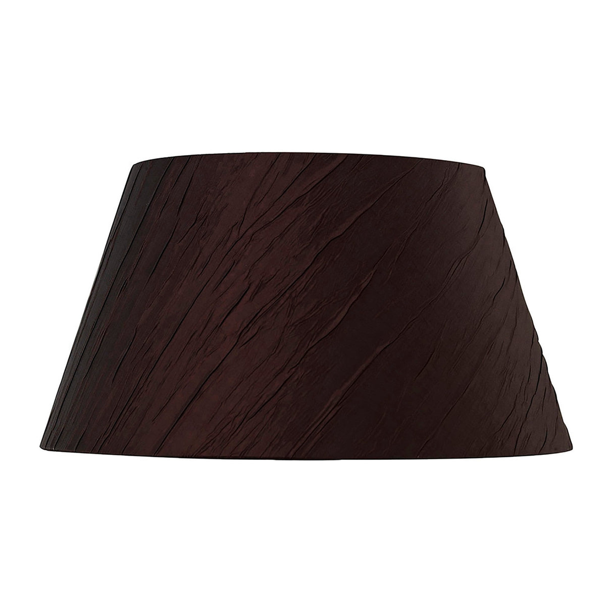Wrinkle Lampshade - Chocolate Brown, 20/30cm x 16cm