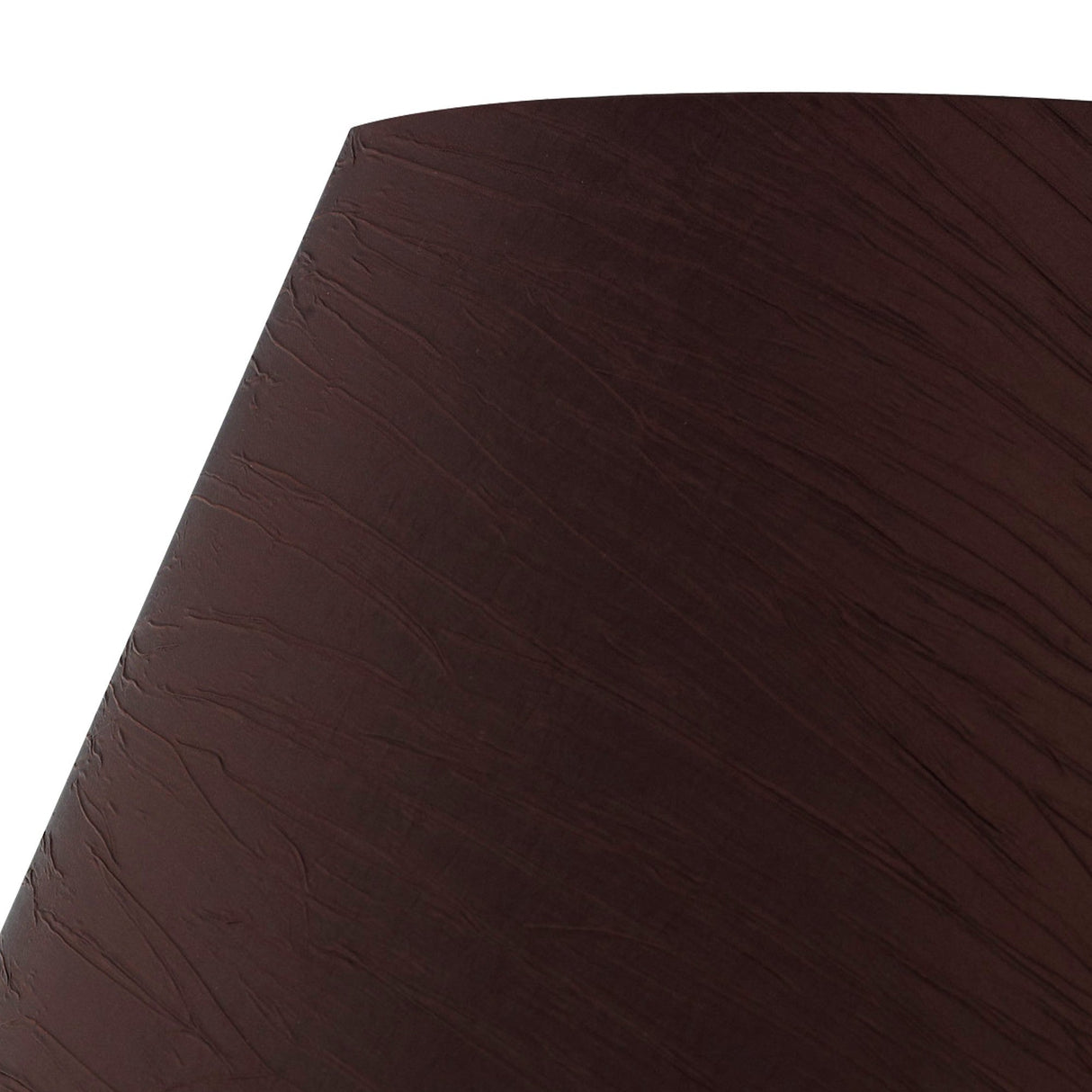 Wrinkle Lampshade - Chocolate Brown, 22/40cm x 22cm