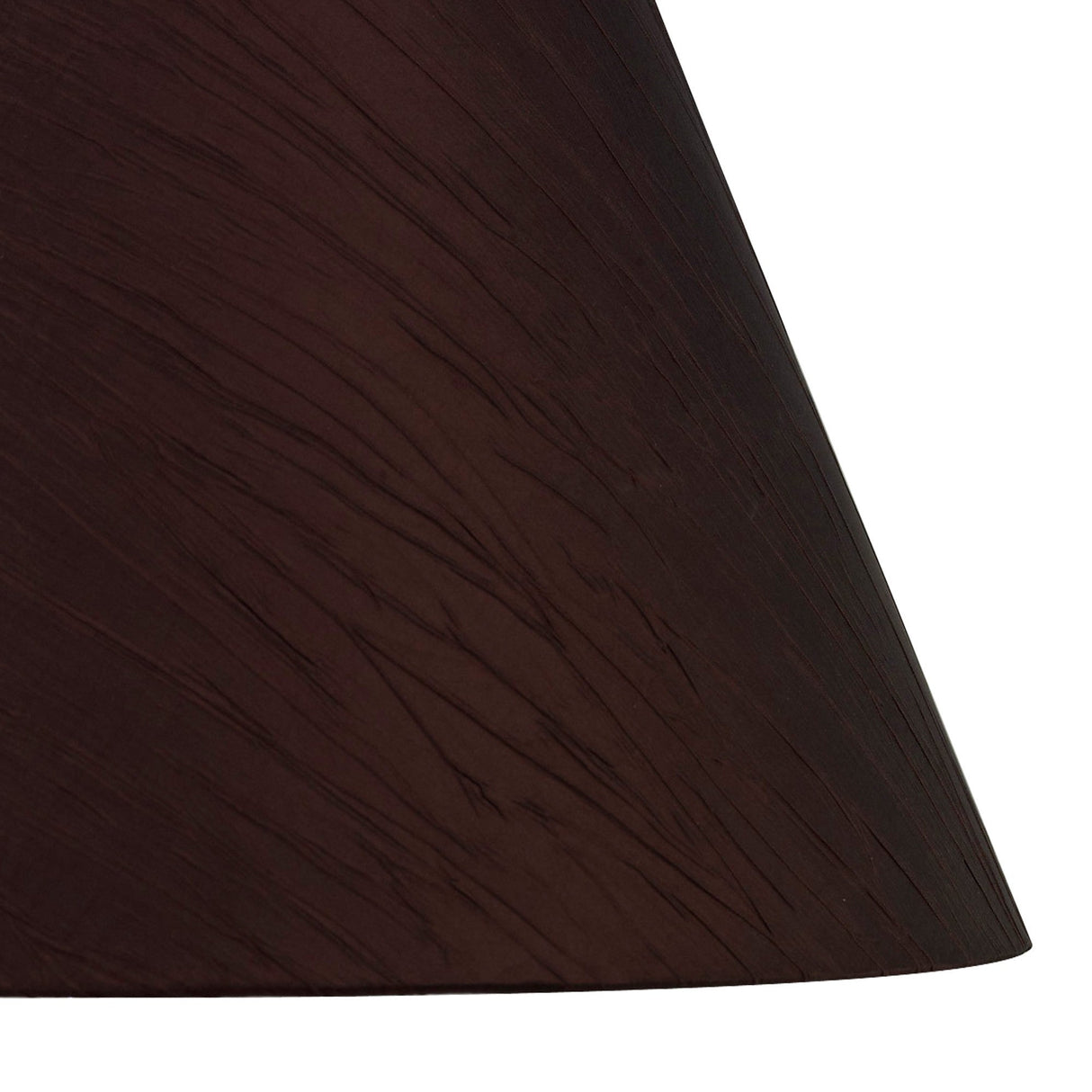 Wrinkle Lampshade - Chocolate Brown, 22/40cm x 22cm