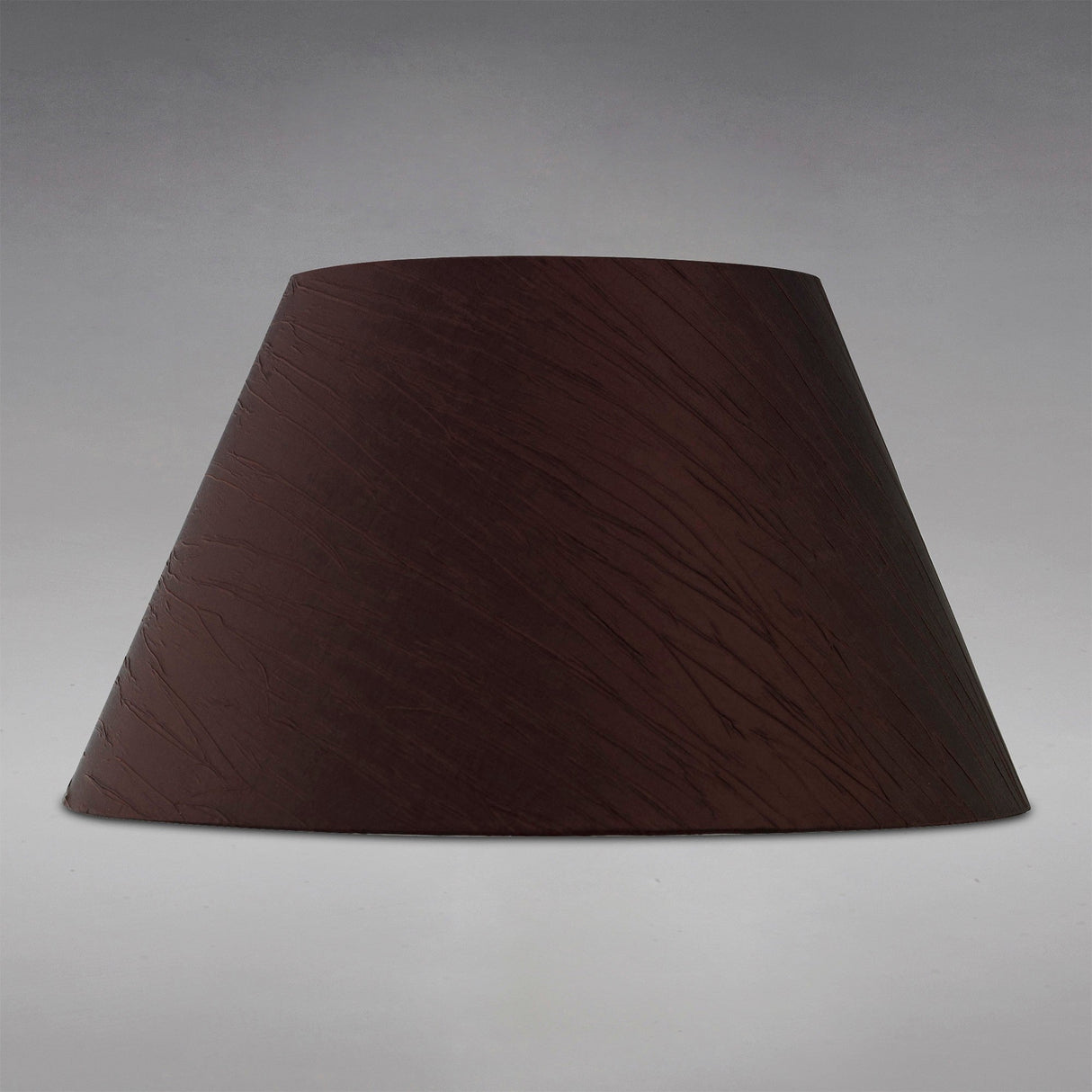 Wrinkle Lampshade - Chocolate Brown, 22/40cm x 22cm
