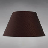 Wrinkle Lampshade - Chocolate Brown, 22/40cm x 22cm