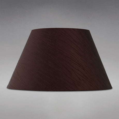 Wrinkle Lampshade - Chocolate Brown, 22/40cm x 22cm