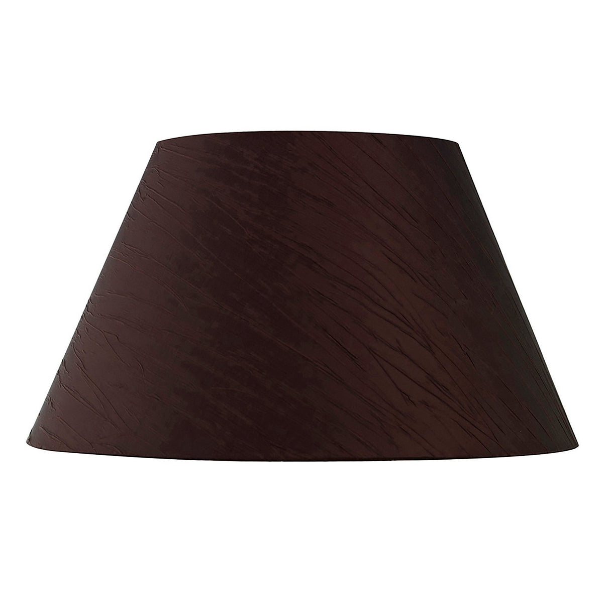Wrinkle Lampshade - Chocolate Brown, 22/40cm x 22cm