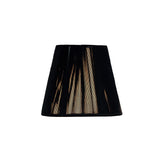 Clip-On Silk String Lampshade - Black, 8/13cm x 11cm