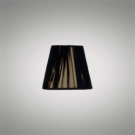 Clip-On Silk String Lampshade - Black, 8/13cm x 11cm