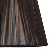 Clip-On Silk String Lampshade - Dark Brown, 8/13cm x 11cm