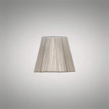 Clip-On Silk String Lampshade - Silver Grey, 8/13cm x 11cm