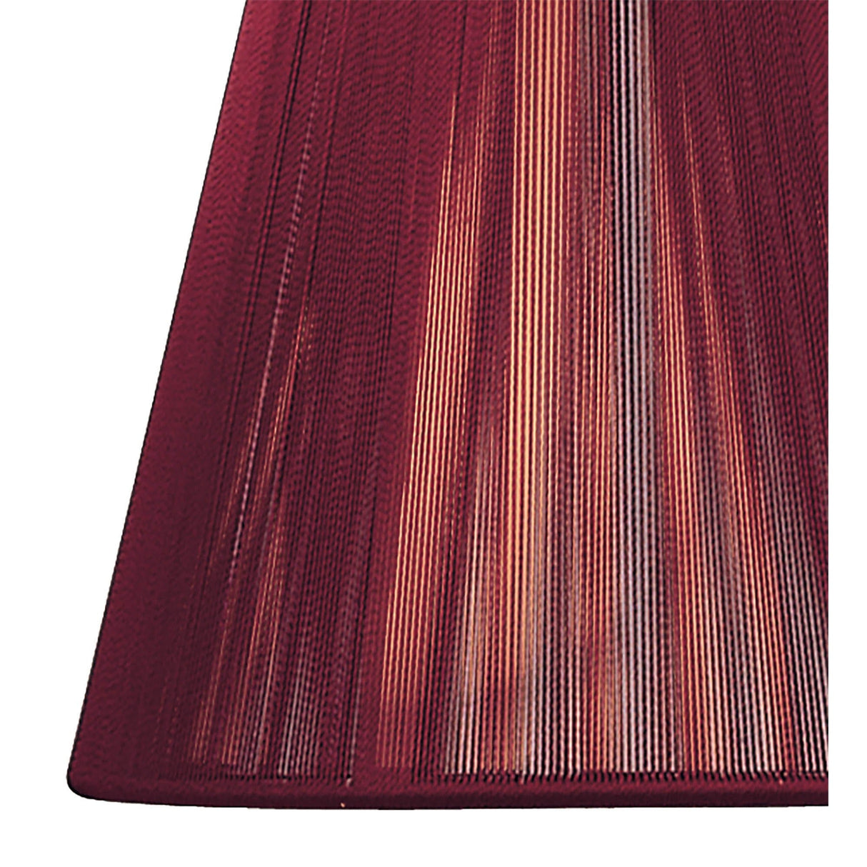 Clip-On Silk String Lampshade - Red Wine, 8/13cm x 11cm