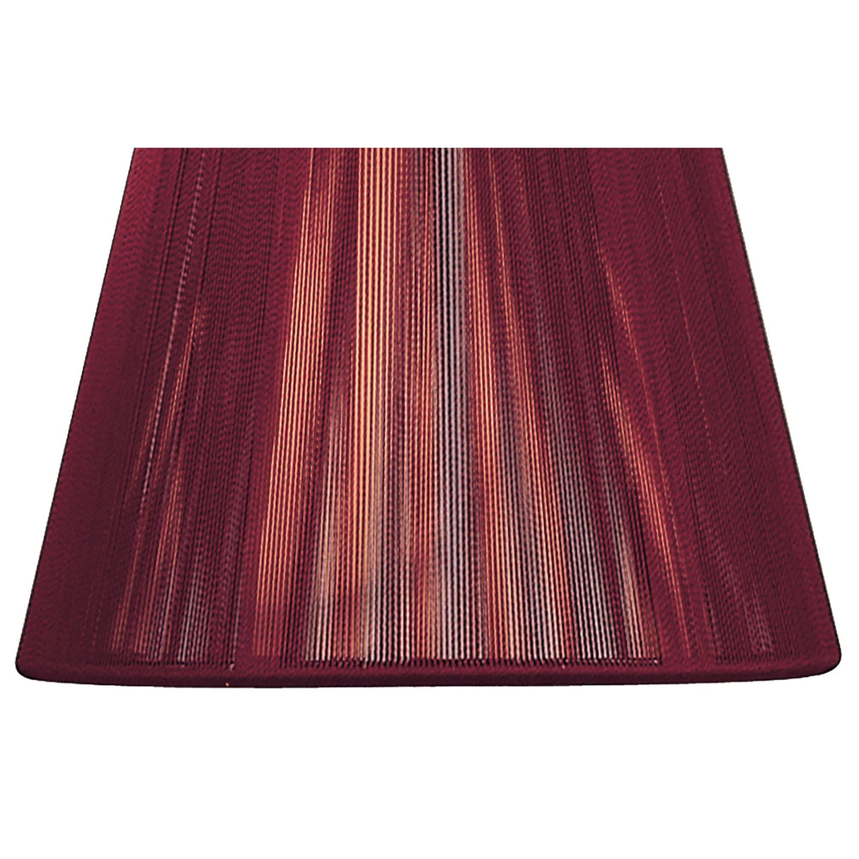 Clip-On Silk String Lampshade - Red Wine, 8/13cm x 11cm