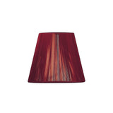 Clip-On Silk String Lampshade - Red Wine, 8/13cm x 11cm