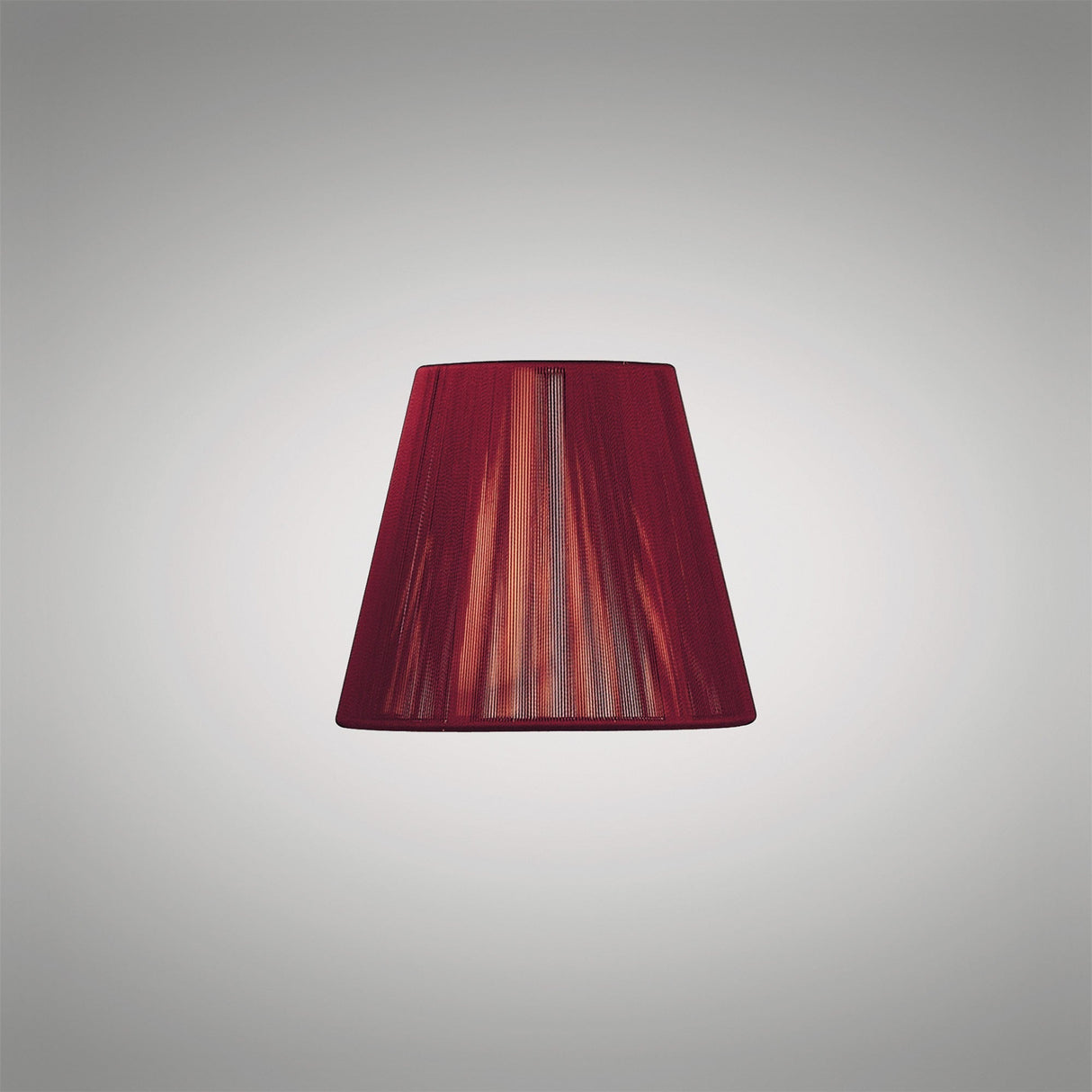 Clip-On Silk String Lampshade - Red Wine, 8/13cm x 11cm