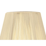 Clip-On Silk String Lampshade - Ivory Cream, 8/13cm x 11cm