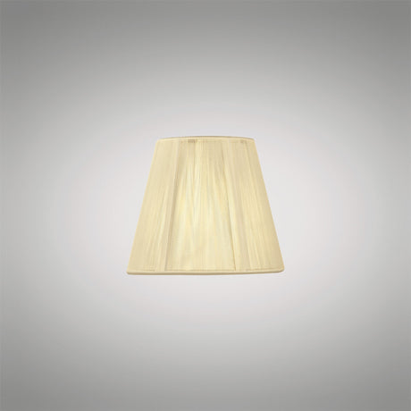 Clip-On Silk String Lampshade - Ivory Cream, 8/13cm x 11cm
