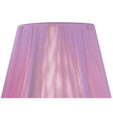 Clip-On Silk String Lampshade - Lilac Pink, 8/13cm x 11cm