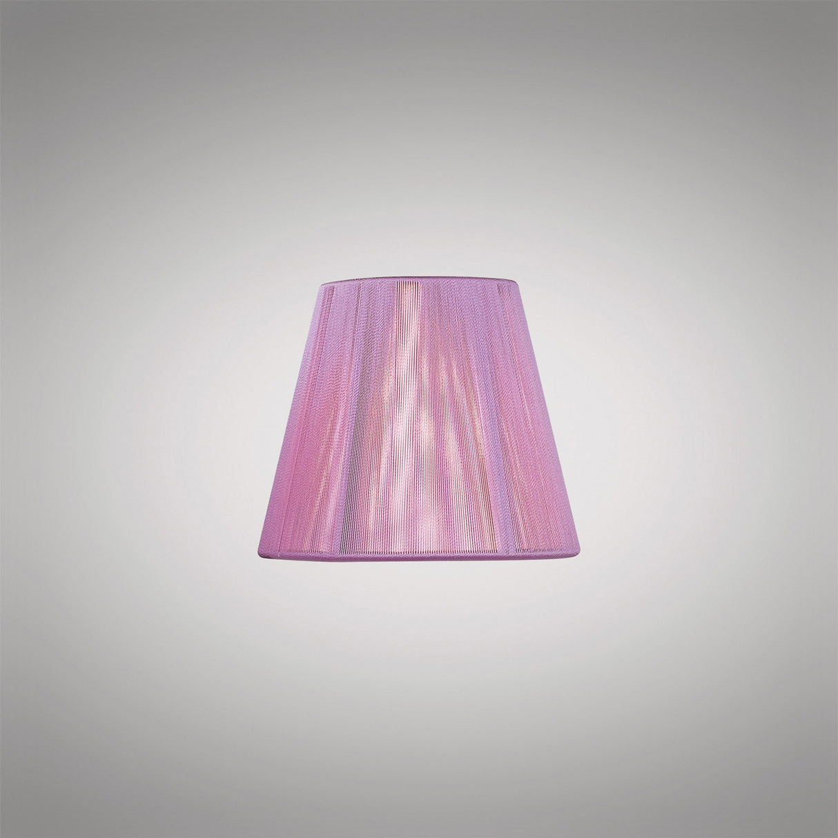 Clip-On Silk String Lampshade - Lilac Pink, 8/13cm x 11cm