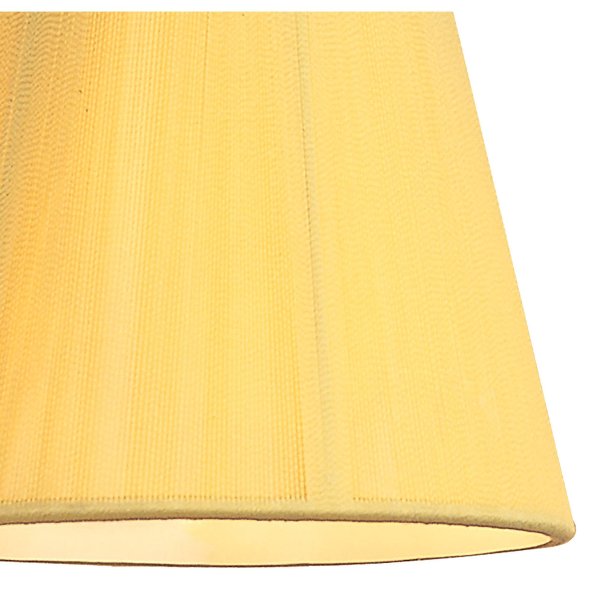 Clip-On Silk String Lampshade - Amber Cream, 8/13cm x 11cm