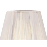 Clip-On Silk String Lampshade - Ivory White, 8/13cm x 11cm