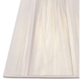 Clip-On Silk String Lampshade - Ivory White, 8/13cm x 11cm