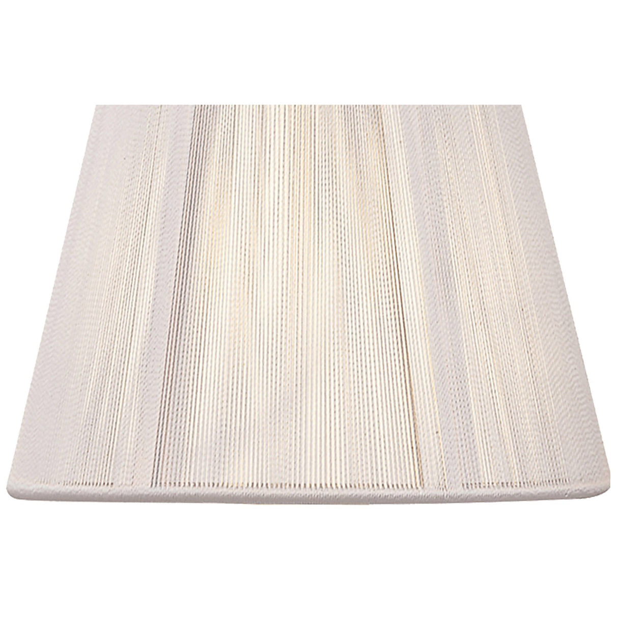 Clip-On Silk String Lampshade - Ivory White, 8/13cm x 11cm