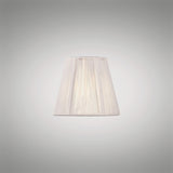 Clip-On Silk String Lampshade - Ivory White, 8/13cm x 11cm