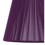 Clip-On Silk String Lampshade - Aubergine, 8/13cm x 11cm