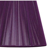 Clip-On Silk String Lampshade - Aubergine, 8/13cm x 11cm