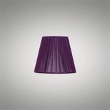 Clip-On Silk String Lampshade - Aubergine, 8/13cm x 11cm