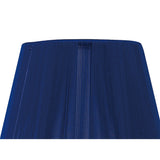 Clip-On Silk String Lampshade - Midnight Blue, 8/13cm x 11cm
