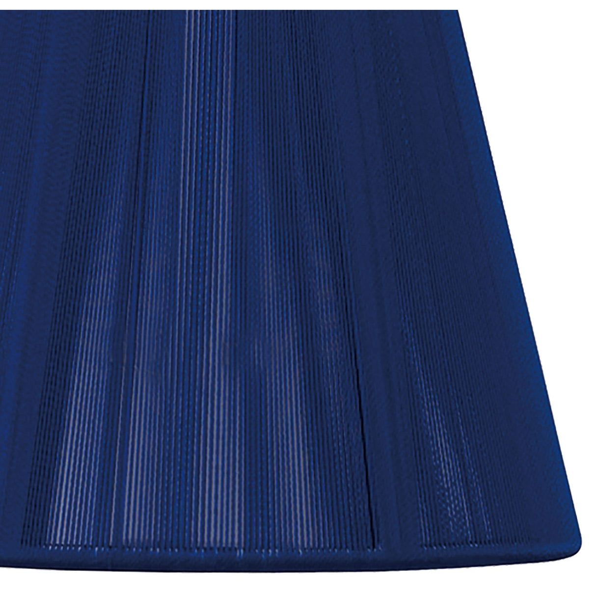 Clip-On Silk String Lampshade - Midnight Blue, 8/13cm x 11cm