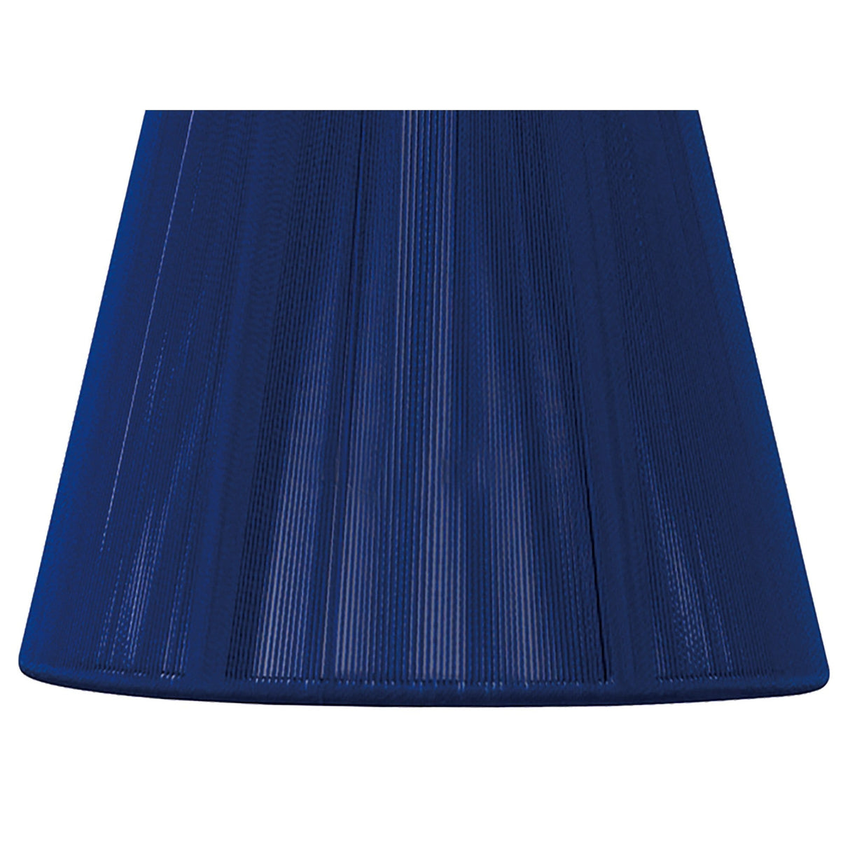 Clip-On Silk String Lampshade - Midnight Blue, 8/13cm x 11cm