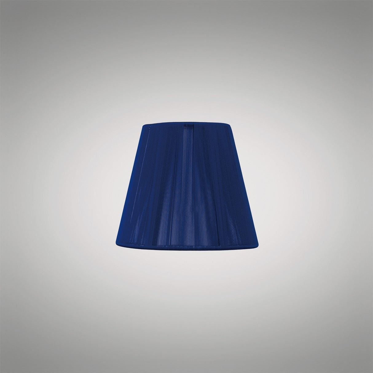Clip-On Silk String Lampshade - Midnight Blue, 8/13cm x 11cm