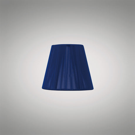 Clip-On Silk String Lampshade - Midnight Blue, 8/13cm x 11cm