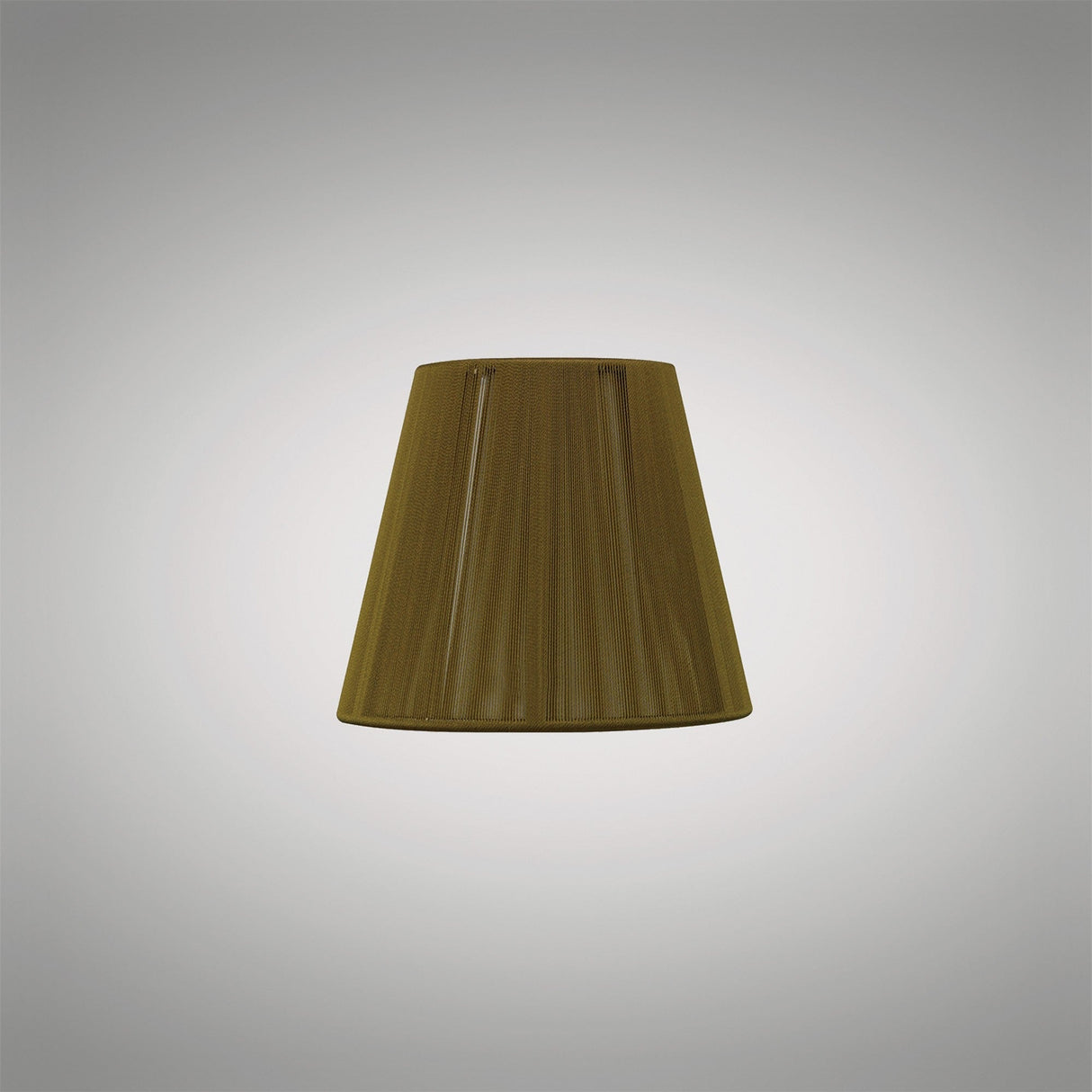 Clip-On Silk String Lampshade - Olive, 8/13cm x 11cm