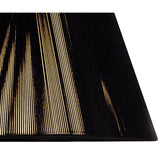 Silk String Lampshade - Black, 19/30cm x 20cm