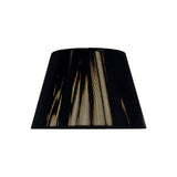 Silk String Lampshade - Black, 19/30cm x 20cm
