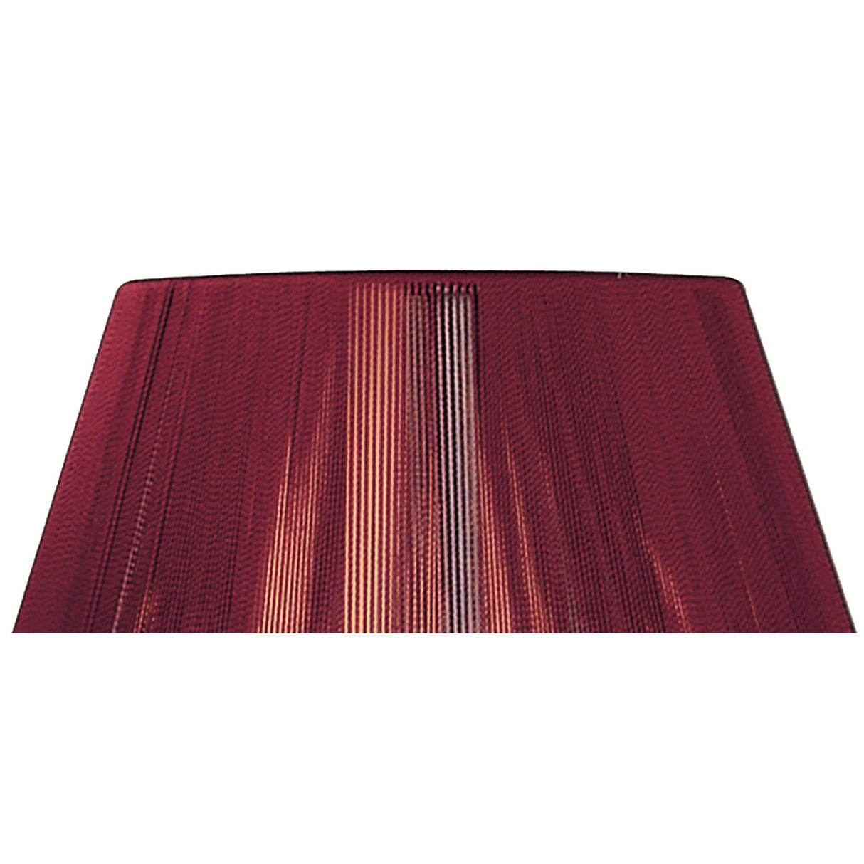 Silk String Lampshade - Red Wine, 19/30cm x 20cm