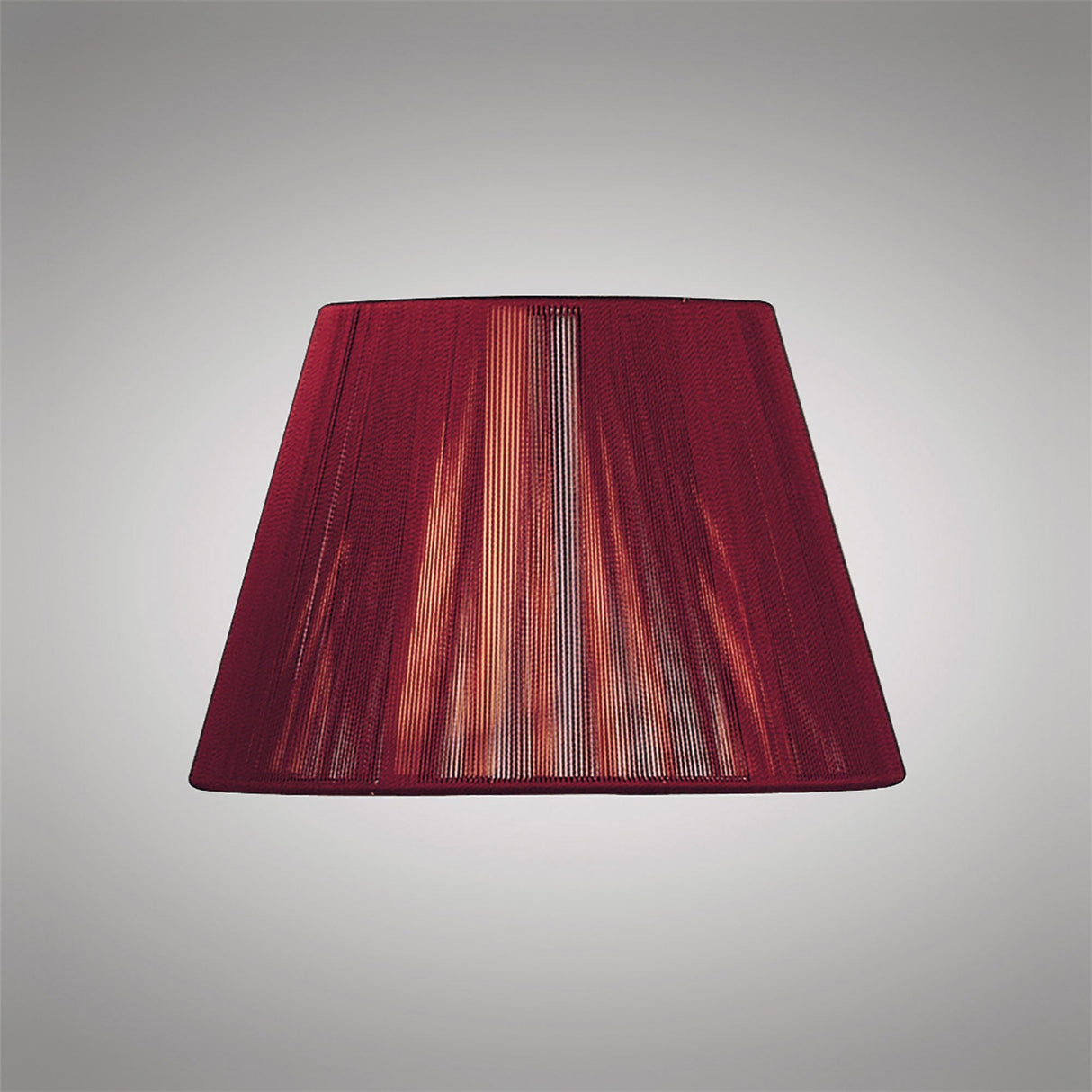 Silk String Lampshade - Red Wine, 19/30cm x 20cm