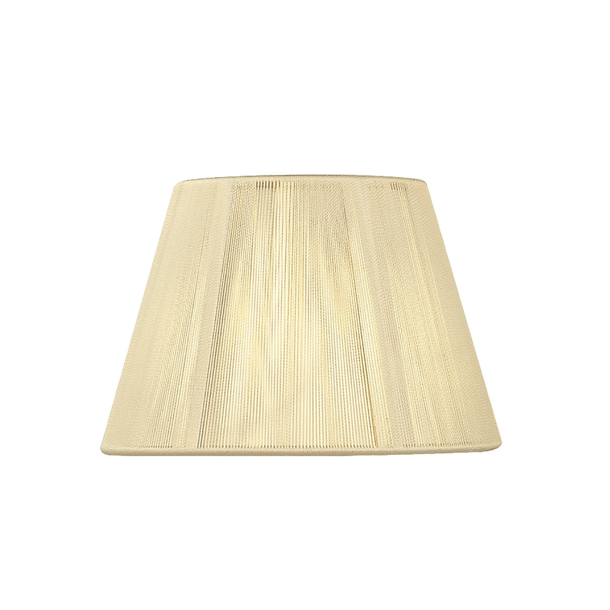Silk String Lampshade - Ivory Cream, 19/30cm x 20cm