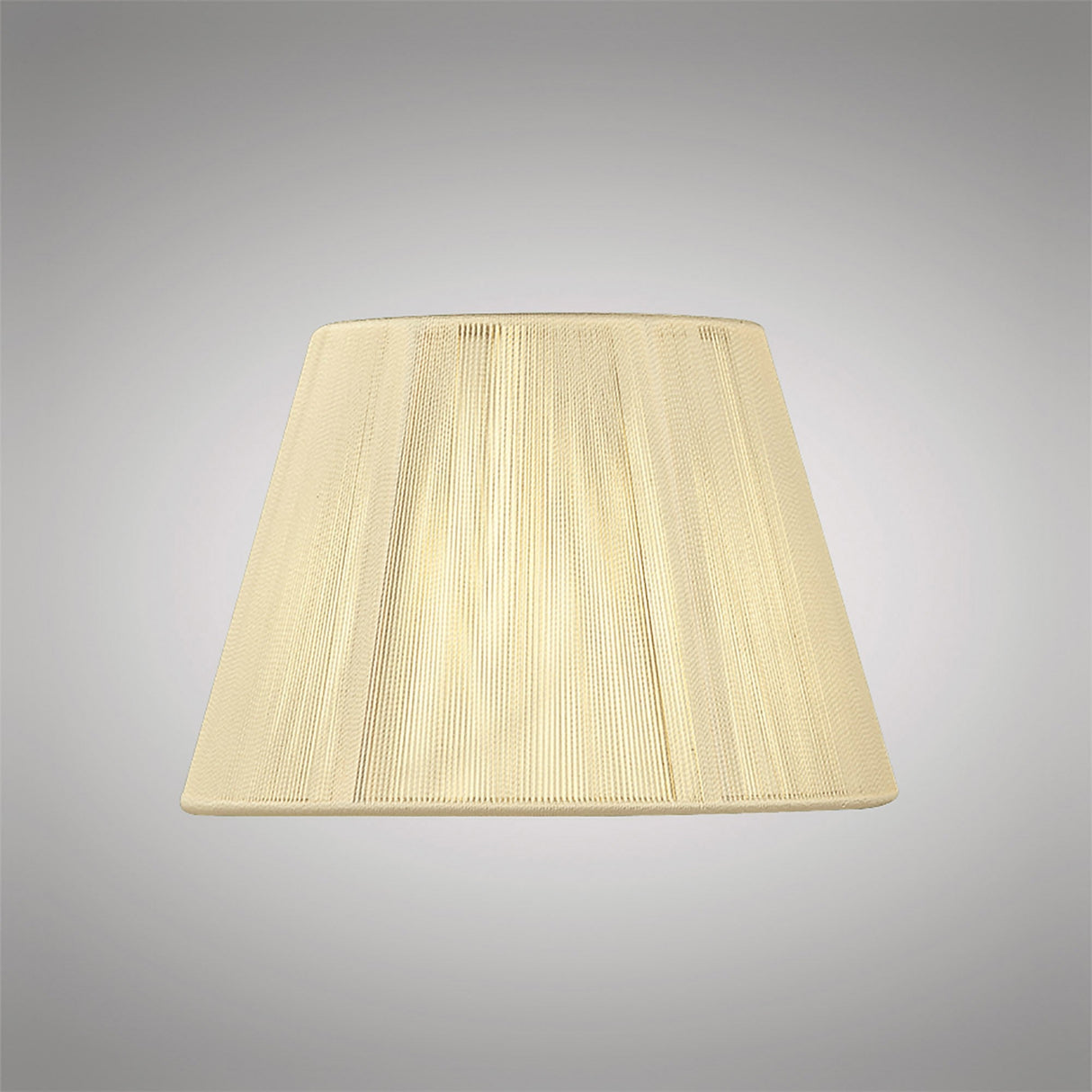 Silk String Lampshade - Ivory Cream, 19/30cm x 20cm