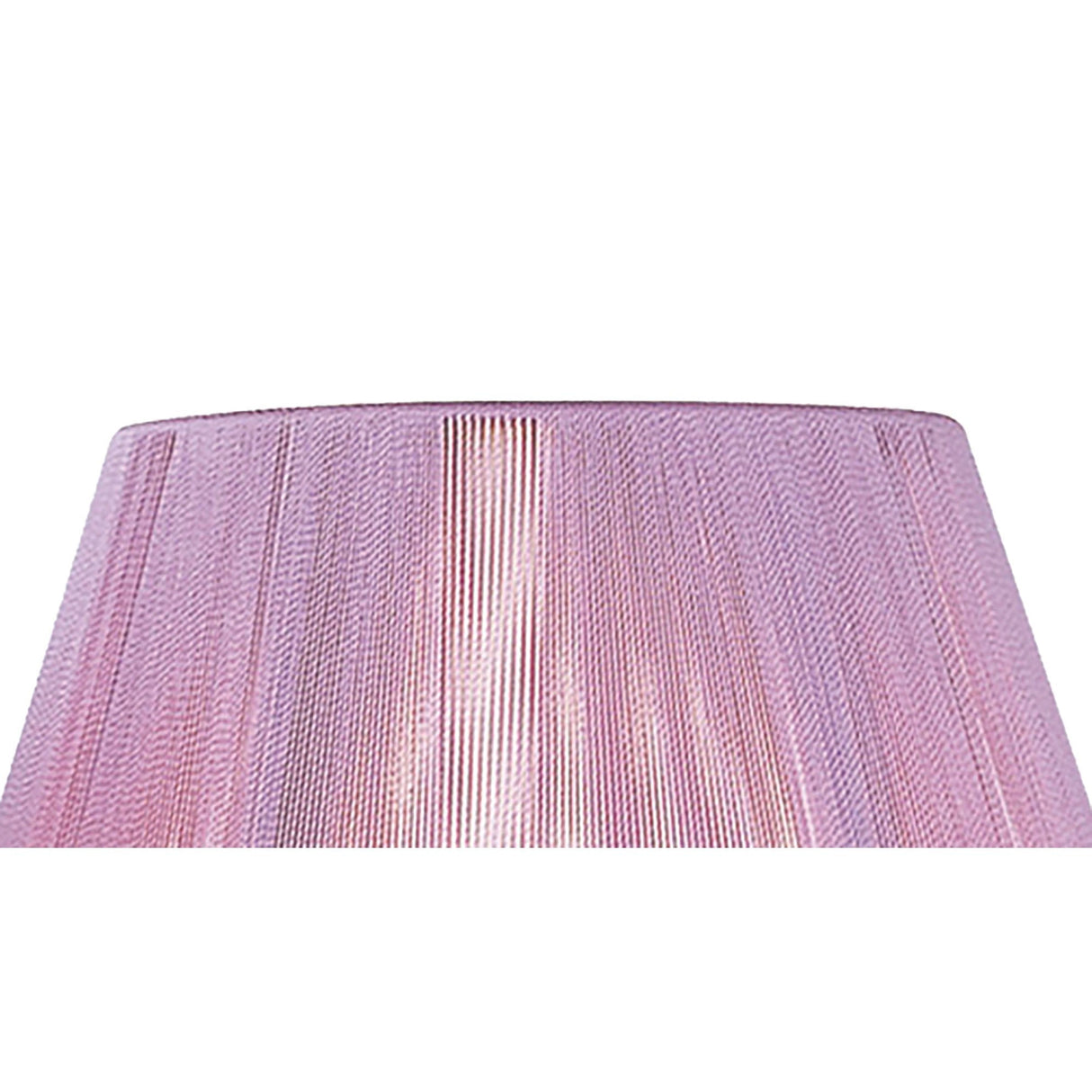 Silk String Lampshade - Lilac Pink, 19/30cm x 20cm