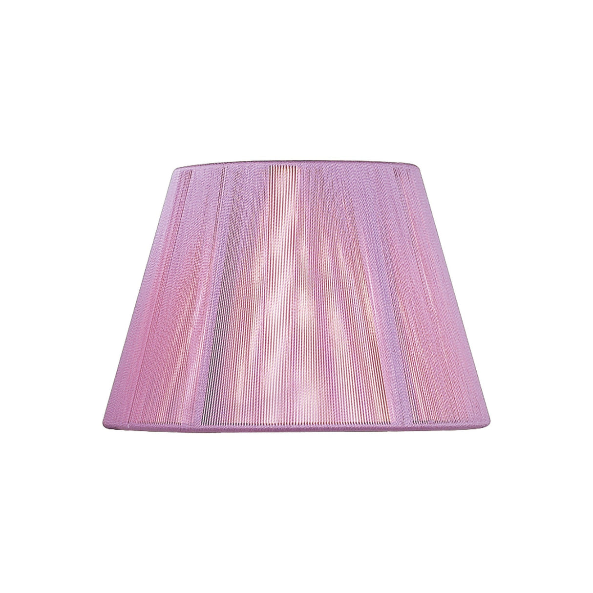 Silk String Lampshade - Lilac Pink, 19/30cm x 20cm